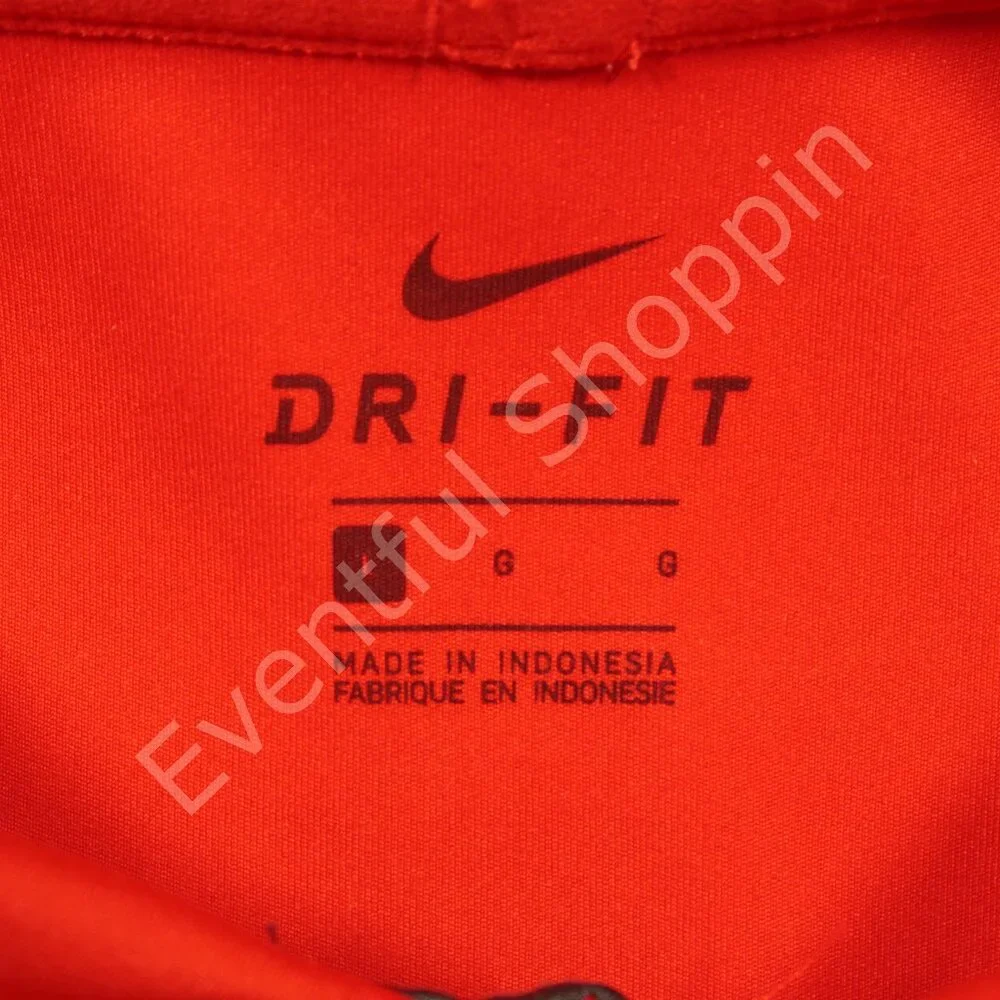 Nike Georgia Bulldogs Polo Shirt Mens L Red Gray Short Sleeve Sideline - Picture 6 of 8